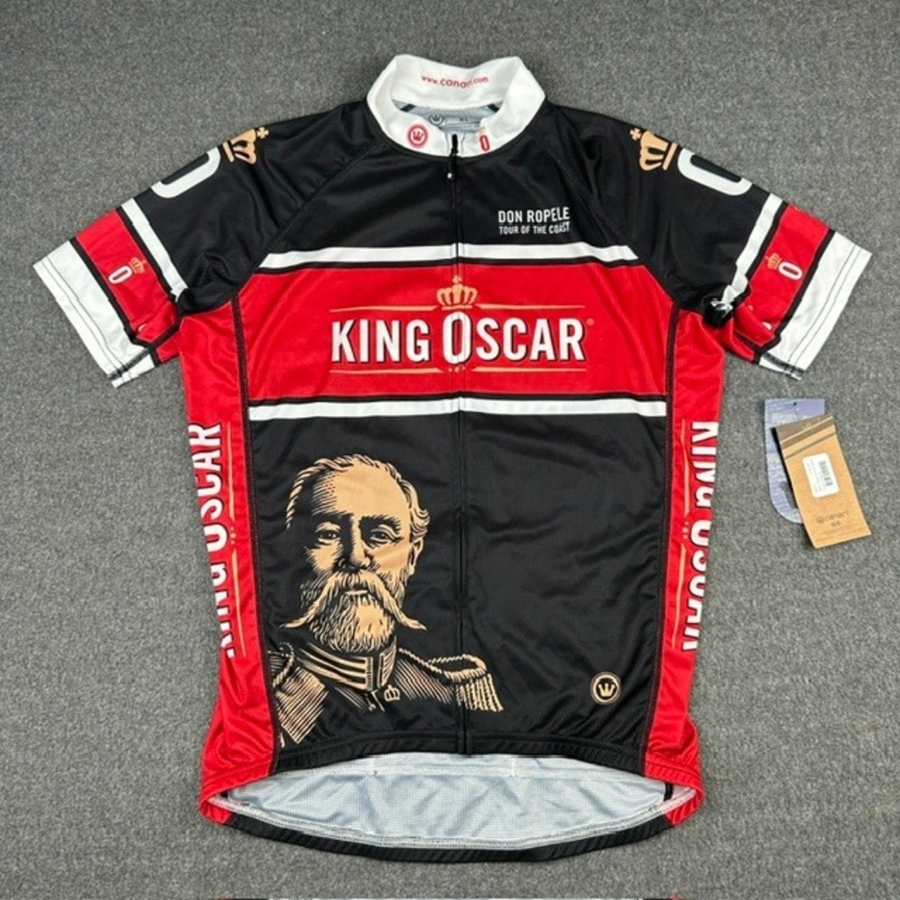 Canari King Oscar Don Ropele Cycling Jersey Mens XL New Custom Red Black USA